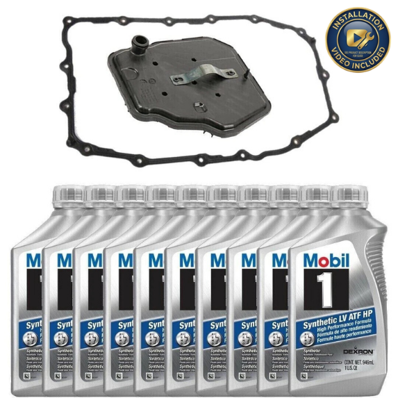 GM ACDelco 8L90 Transmission Service Kit with Mobil 1 ATF for 2015+ Chevy Silverado & GMC Sierra / Yukon / Tahoe / Suburban – 8-Speed Automatic Fluid Change Kit + Installation Video
