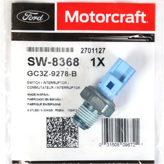 Motorcraft SW-8368 Oil Pressure Sensor for Ford 6.7L Powerstroke 2011–2019 F250 F350 F450 F550 | OEM Genuine + FREE Video Editing