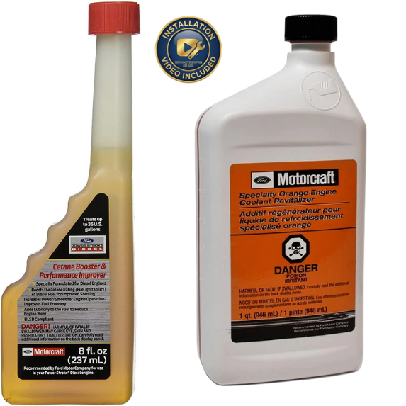 Motorcraft Total Service Kit for Ford 6.7L Powerstroke Diesel (2011–2016 F-250 F-350 F-450) – Oil, Air & Fuel Filters + Additives + Installation Video