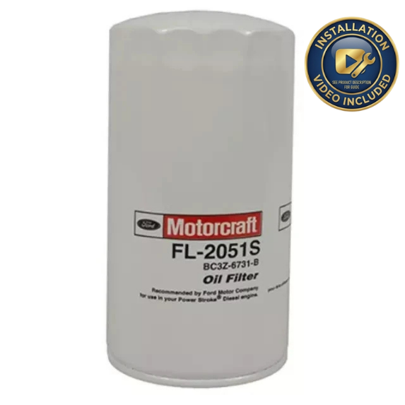 Motorcraft FL-2051S Oil Filter for 6.7L Powerstroke Diesel | Fits Ford F-250 F-350 F-450 F-550 | OEM + Installation Video