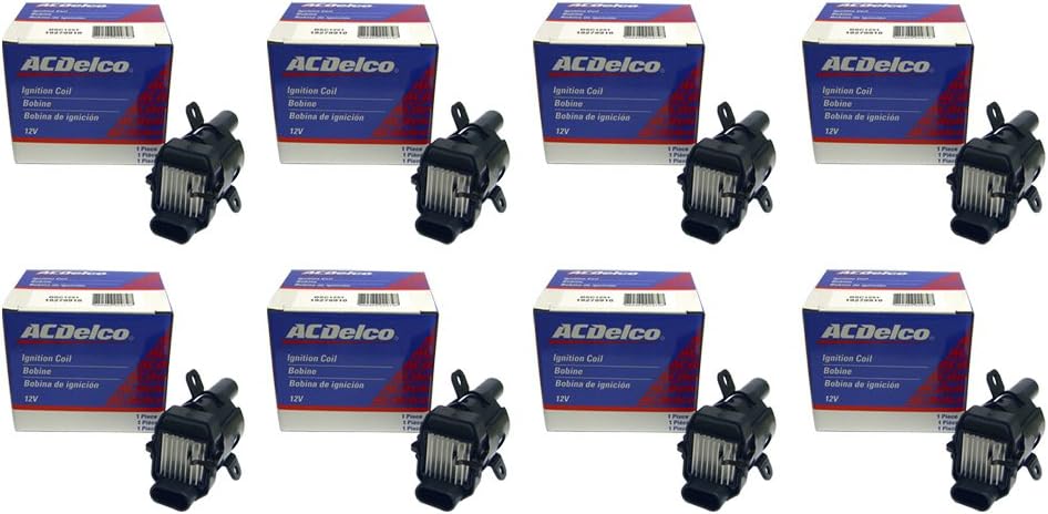 ACDelco D585 Ignition Coil (8-Pack) | OEM GM 19005218 12563293 | Silverado Sierra Tahoe Suburban 4.8L 5.3L 6.0L V8 + Free Install Video