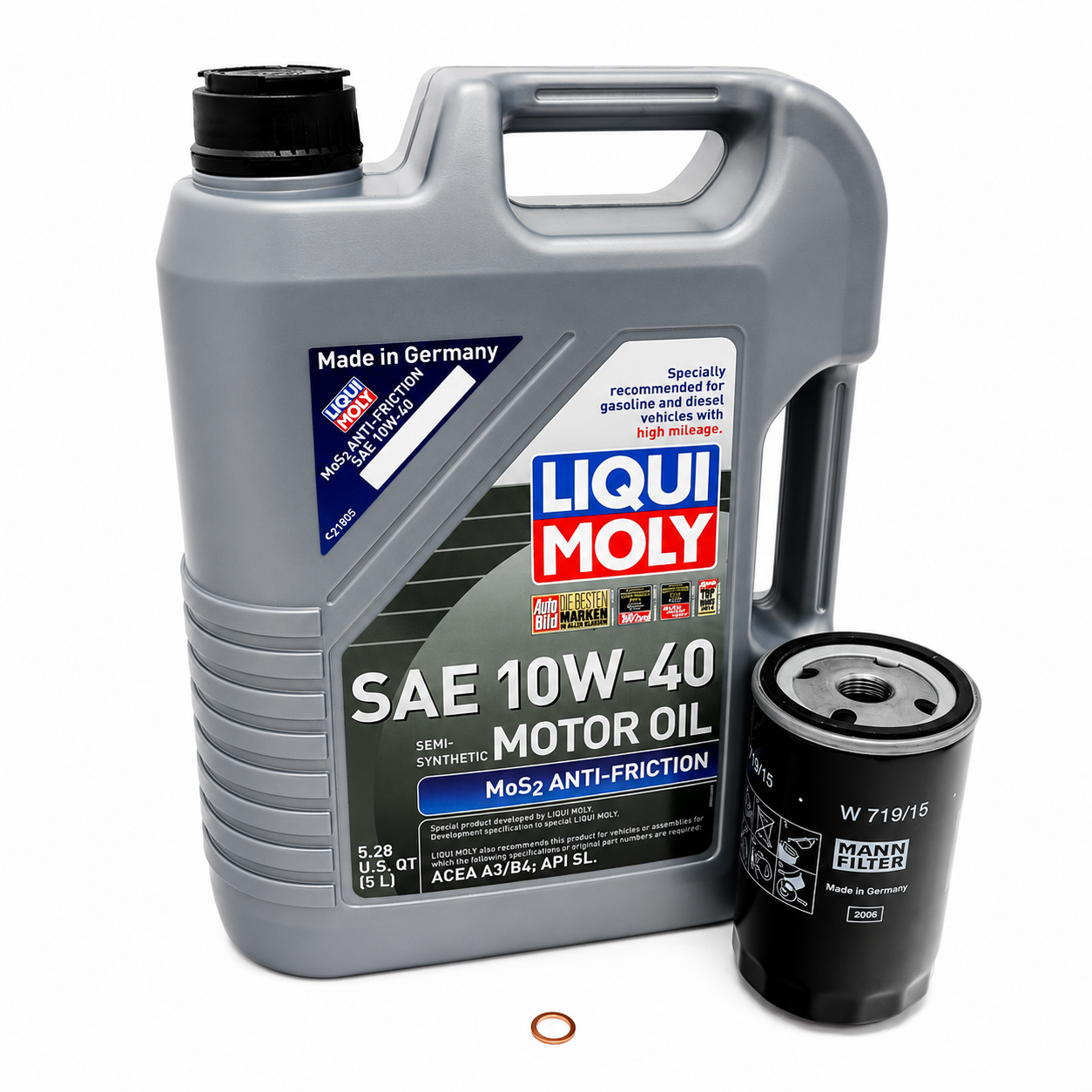 BMW E30 E28 Oil Change Kit 10W40 Liqui Moly | 325i 325e 525i 528e