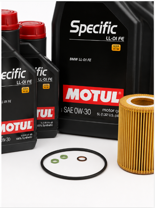 BMW 0W30 Oil Change Kit Motul | 325xi 330xi X3 X5
