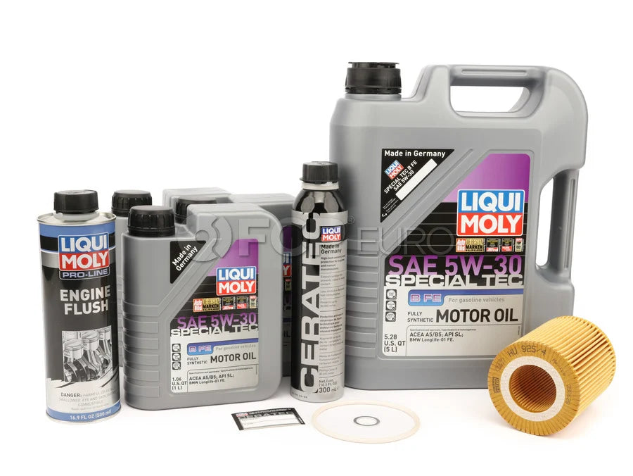 Volvo 6-Cyl Oil Change Kit 5W30 Liqui Moly | S60 S80 V70 XC60 XC70 XC90