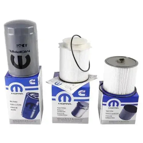Mopar OEM 6.7L Cummins Fuel & Oil Filter Kit | 68436631AA 68157291AA 5083285AA | Ram 2500 3500 4500 5500 2019-2024 (3-Piece Set) + Free Install Video
