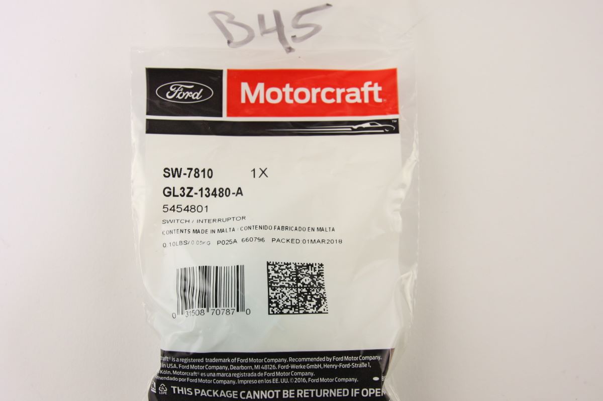 Genuine Motorcraft SW-7810 Brake Light Switch | Ford GL3Z-13480-A | F-150 F-250 F-350 Mustang Explorer + Lincoln Mercury 2007-2025 + Free Install Video