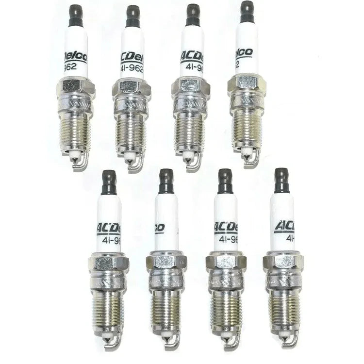 ACDelco 41-962 Double Platinum Spark Plugs (8-Pack) | OEM 19299585 | Chevrolet Silverado GMC Sierra 4.8L 5.3L V8 + Free Install Video