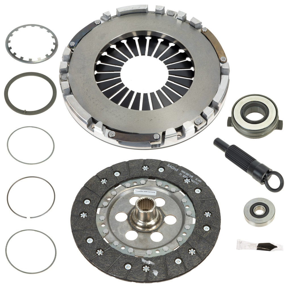LuK 02-040 clutch kit with DMF052 dual mass flywheel and CSC slave cylinder for Volkswagen Golf Jetta 2.8L BDF VR6 six-speed manual