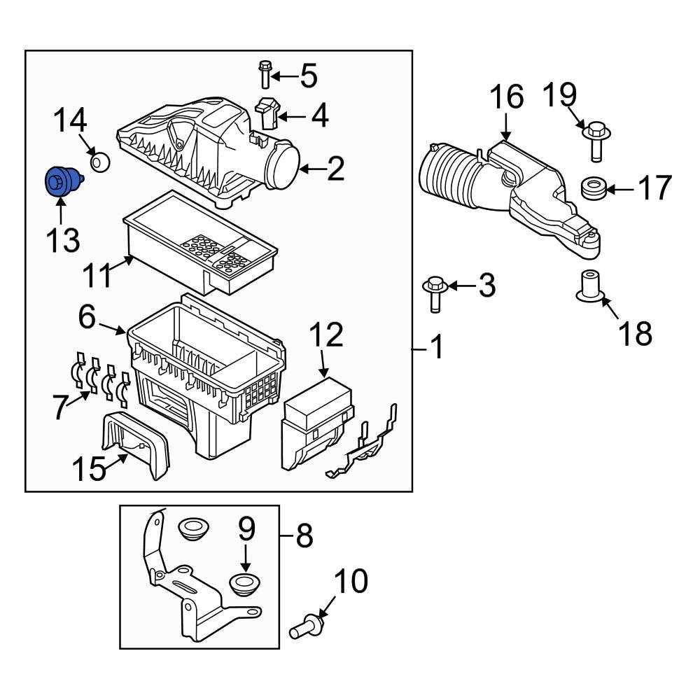 Motorcraft BC3Z-9N622-A Air Filter Indicator OEM for Ford 6.7L Powerstroke (2011–2016 F-250/F-350 Super Duty) | + Installation Video