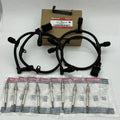 Ford 6.0 Power Stroke Glow Plug Wiring Harness + 8 Motorcraft Glow Plugs Kit | 4C2Z-12A690-AB | F-250 F-350 F-450 F-550 2004.5-2007 + Free Install Video