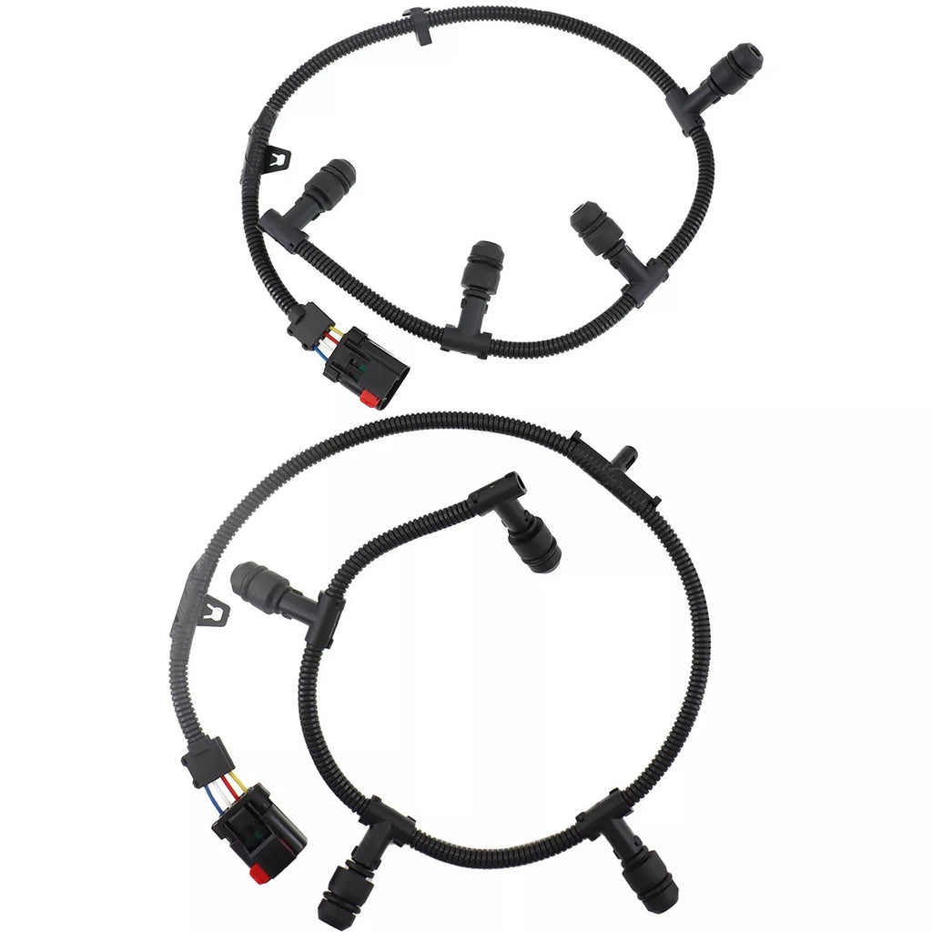 Ford 6.0 Power Stroke Glow Plug Wiring Harness + 8 Motorcraft Glow Plugs Kit | 4C2Z-12A690-AB | F-250 F-350 F-450 F-550 2004.5-2007 + Free Install Video