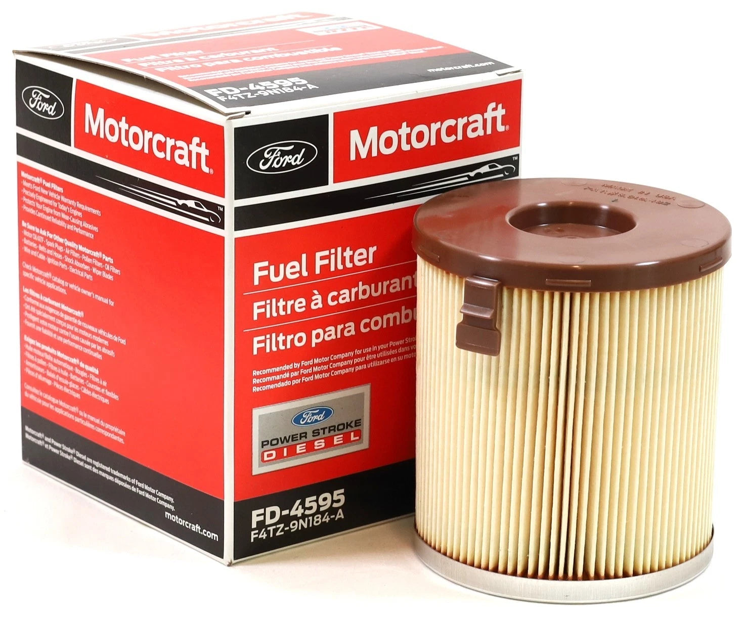 Motorcraft FD-4595 Diesel Fuel Filter | Ford F-250 F-350 1995-1997 7.3L Power Stroke + Free Install Video