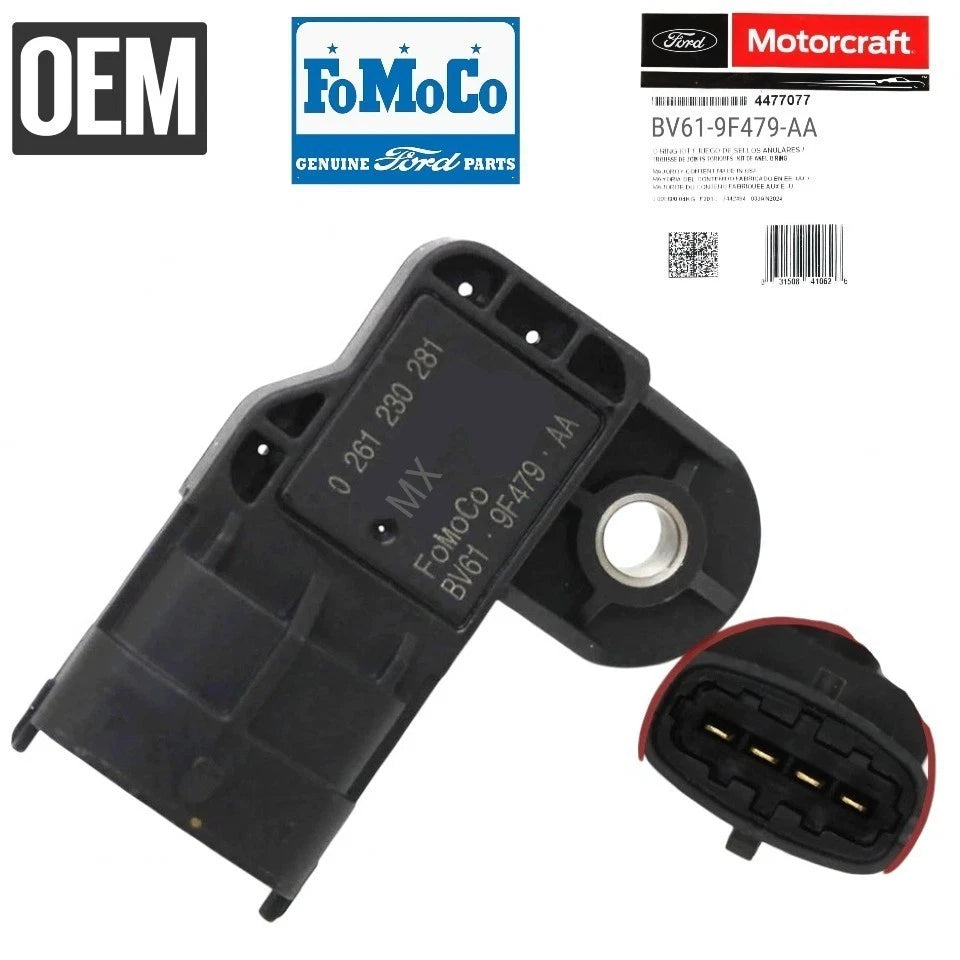 Genuine Motorcraft Cx 2420  MAP Sensor BV61-9F479-AA | Bosch 0261230281 | Ford Edge Fusion Focus Mustang Lincoln MKC MKT MKZ + Free Install Video