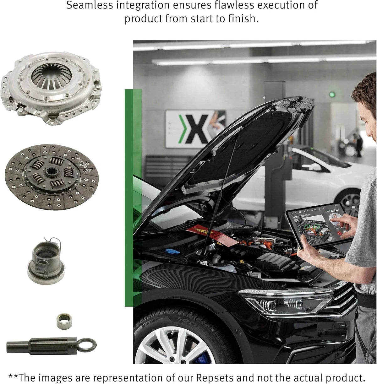 LuK 05-188 RepSet Pro Clutch Kit with Slave Cylinder for Hyundai Veloster Elantra & Kia Forte 1.6L Turbo
