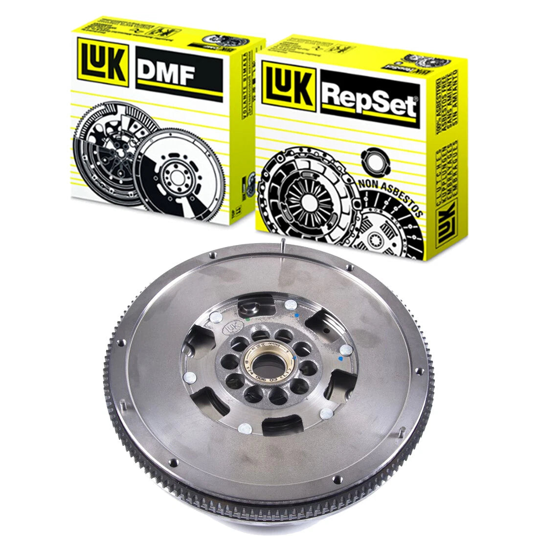 LuK 02-040 clutch kit with DMF052 dual mass flywheel and CSC slave cylinder for Volkswagen Golf Jetta 2.8L BDF VR6 six-speed manual