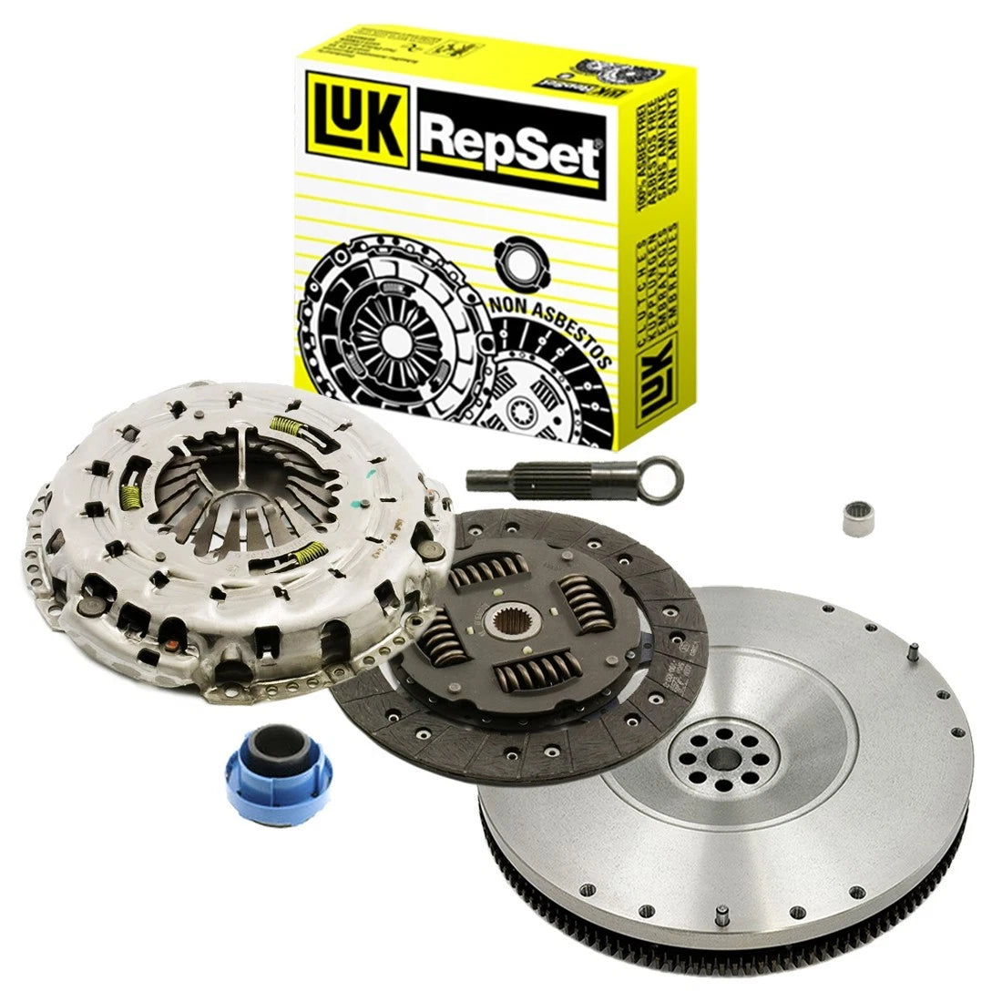 LuK 07-167 clutch kit with solid flywheel for selected Ford Ranger Explorer Sport Trac and Mazda B4000 4.0L SOHC manual vehicles