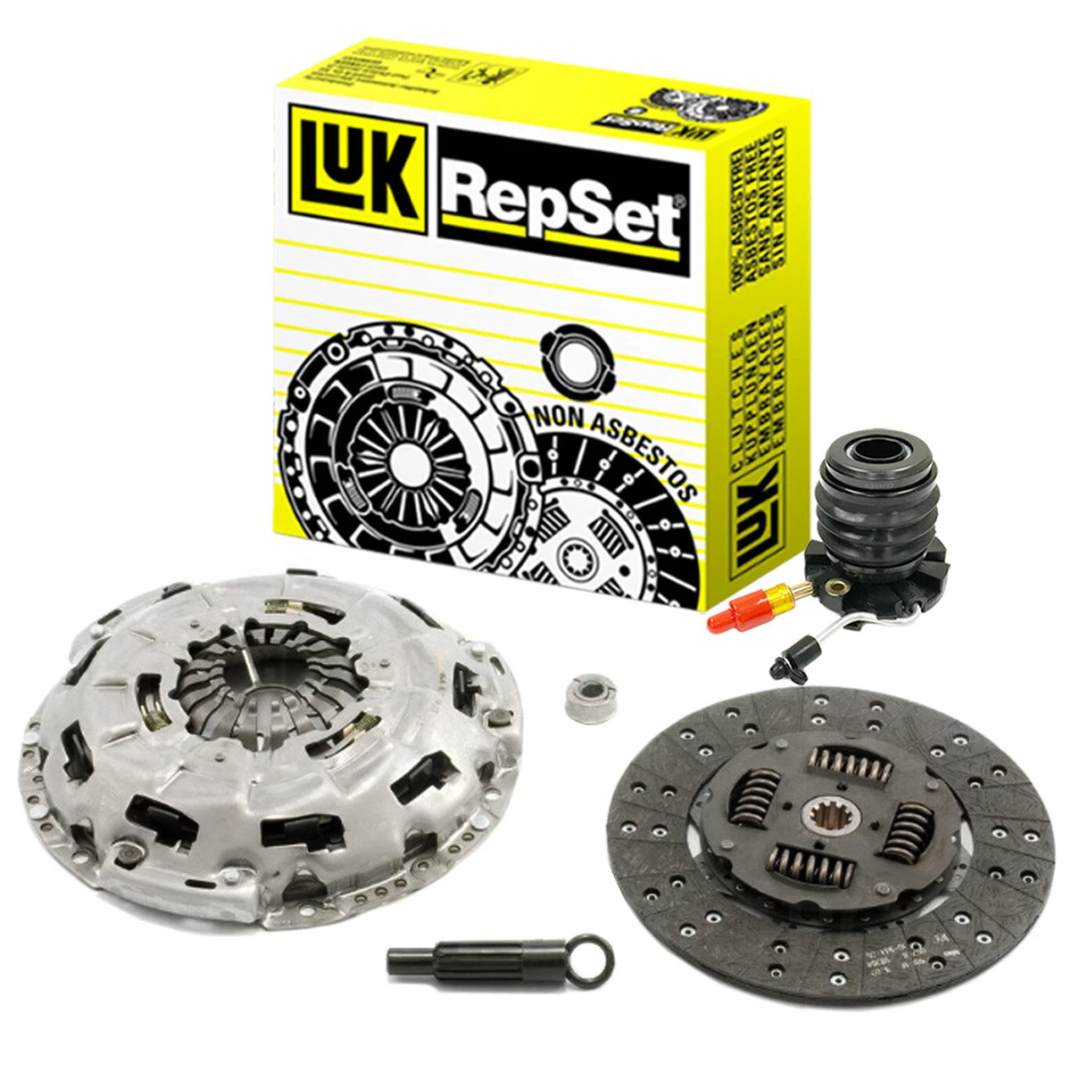 LuK 07-129 clutch kit with LFW117 flywheel and internal CSC slave cylinder for 1997–2008 Ford F-150 4.2L V6 manual transmission