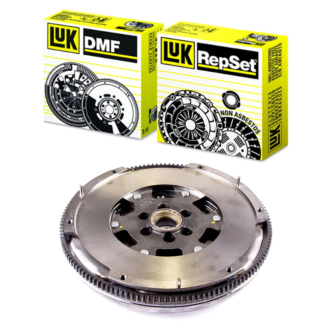 LuK 02-040 clutch kit with dual mass flywheel and CSC slave cylinder for selected Audi TT Quattro and Volkswagen 1.8T manual vehicles
