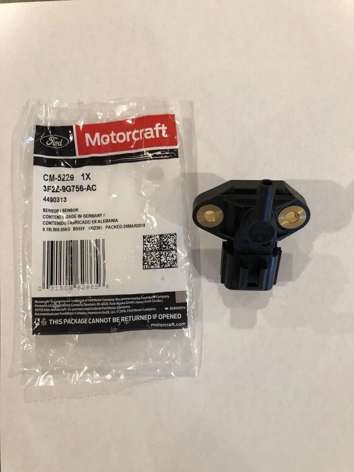 Genuine  Motorcraft Fuel Injection Pressure Sensor CM-5229 3F2Z-9G756-AC
