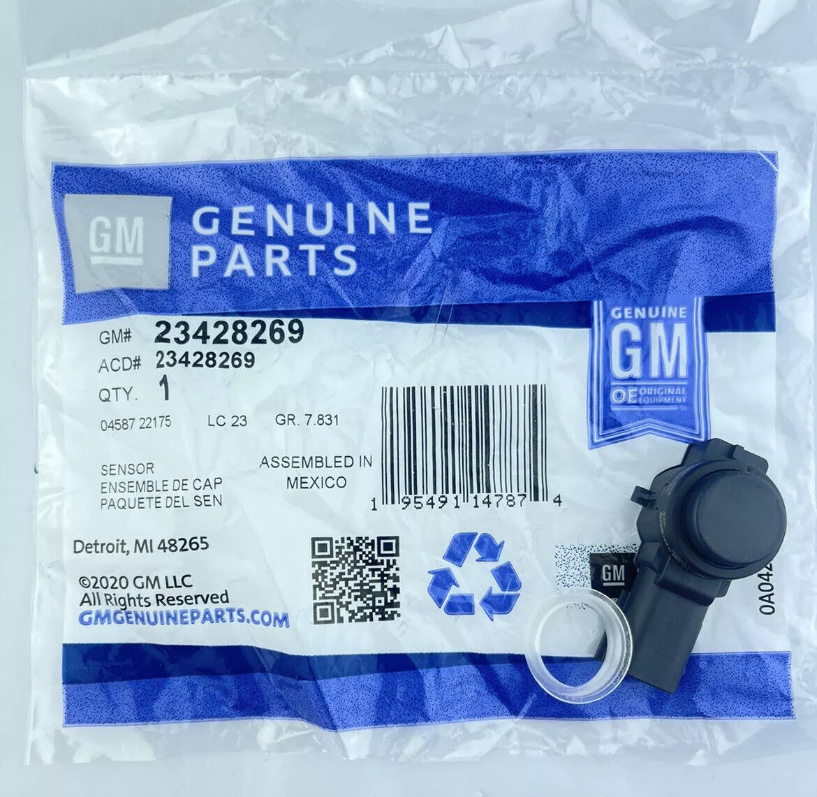 GM Parking Backup Back Up Reverse Distance-Sensor (OEM) # 23428269