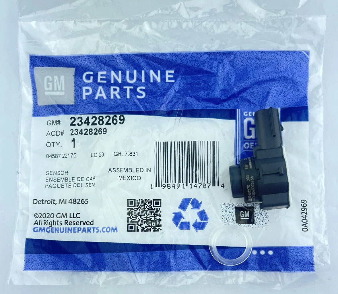 GM Parking Backup Back Up Reverse Distance-Sensor (OEM) # 23428269