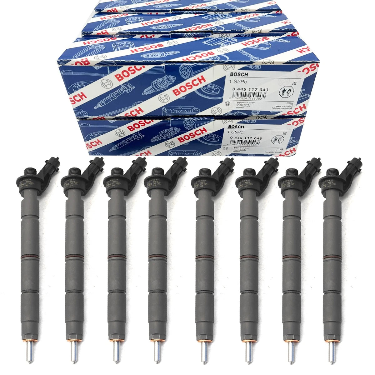 8X BOSCH FUEL INJECTOR SET FC3Q9K546A For 2015-19 FORD Powerstroke 6.7L NOCORE