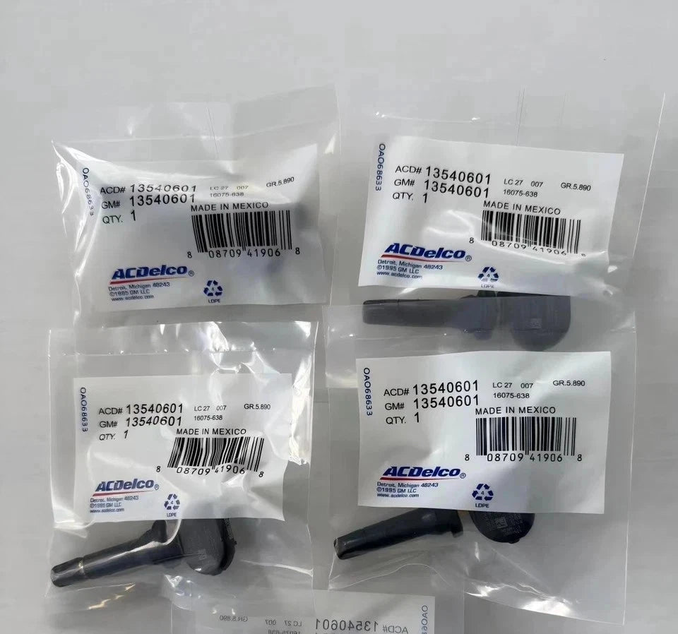 ACDelco GM 13540601 TPMS Tire Pressure Sensor (4-Pack) | Chevrolet Silverado GMC Sierra 1500/2500HD/3500HD 315MHz + Free Install Video