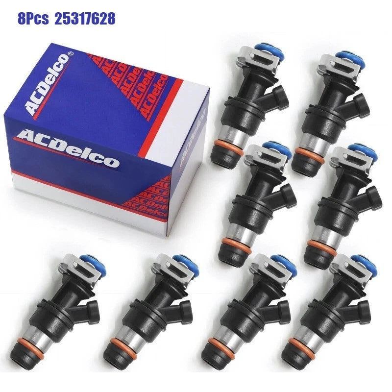 ACDelco 25317628 Fuel Injector (8-Pack) | Chevrolet Silverado GMC Sierra 4.8L 5.3L 6.0L V8 1999-2007 + Free Install Video