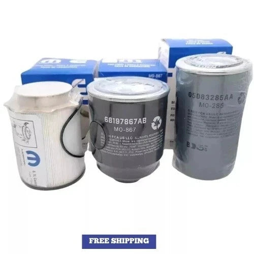 2013-2018 RAM 2500 3500 4500 5500 6.7L DIESEL OIL FUEL FILTER KIT MOPAR OEM